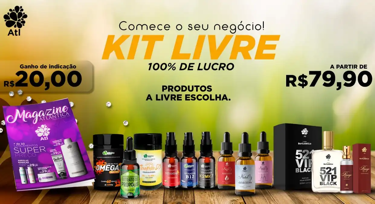 Kit Livre Atlântica Natural